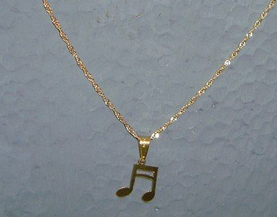 Colar Semi Colcheia dourado Folheado a Ouro 18K