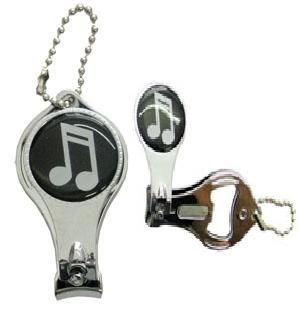 Abridor de garrafa+cortador de unha semi colcheia